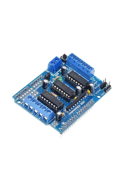 ROBİZ Arduino L293d Motor Sürücü Shield Alt Kart Dc 36v 0.6a 4x Dc Motor 2x Step Motor 2x Servo Motor Uno - Resim 5