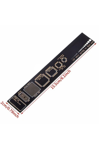ROBİZ 15cm Pcb Cetvel Referans Cetveli Ruler Smd Komponent Elektronik - Resim 6