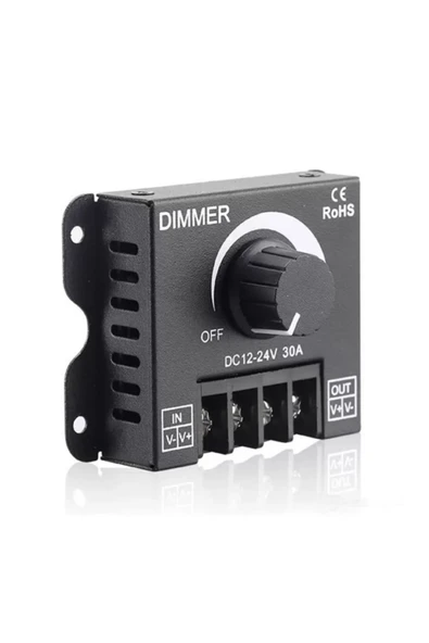 ROBİZ Dc 12v 24v 30a Led Sürücü Dimmer 360w 720w Voltaj Ayarlı Ampul - Resim 3