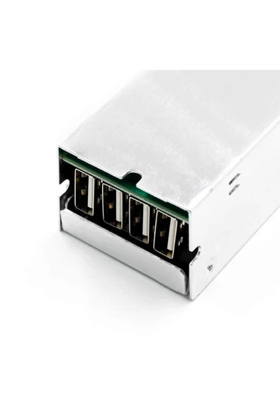 ROBİZ 4 Usb Port 5v 5a Voltaj Düşürücü Mobil Güç Kaynağı Cep Telefonu Tablet Powerbank 36v Step Down - Resim 2