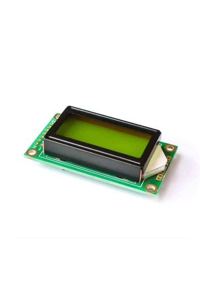 ROBİZ 0802a 2x8 Yeşil Karakter Lcd Modül Display Ekran 5v Siyah Yazı 8x2 8 X 2 Lcd Menü Yazı - Resim 5