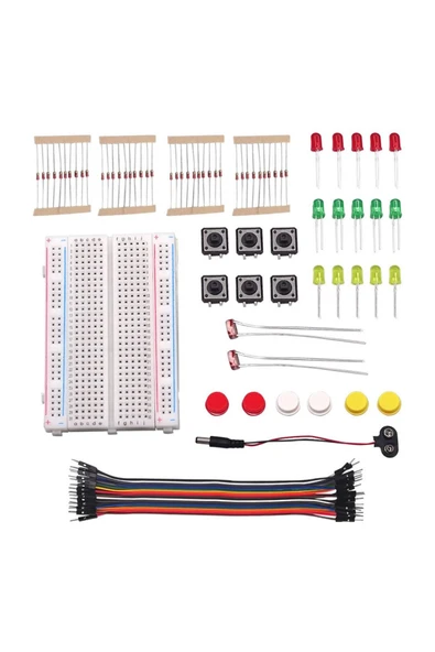 ROBİZ Elektronik Başlangıç Seti Arduino Starter Kit Breadboard Led - Resim 2