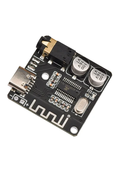ROBİZ Vhm-314 Type-c Bluetooth Kablosuz Ses Mp3 Modül Amfi Müzik Çalma Kartı Dc 5v Usb Lityum Pil Batarya - Resim 3