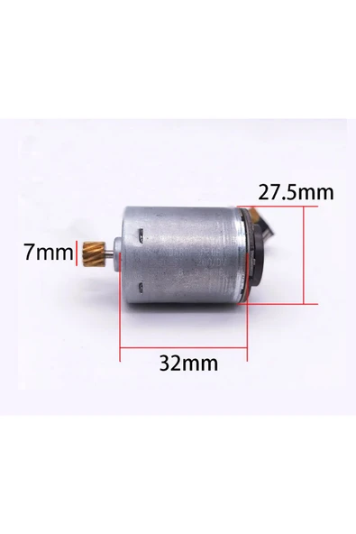 ROBİZ RP360-ST/15260 Dc Motor Robot Süpürge DC 12V DIY RC Oyuncak Model Araba Bot Helikopter Vakum Fan - Resim 4