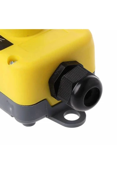 ROBİZ Endüstriyel Acil Durum Kumanda 2 Buton Yukarı Aşağı Makanik Kilitli Emergency Anahtarı Vinç Asansör - Resim 6