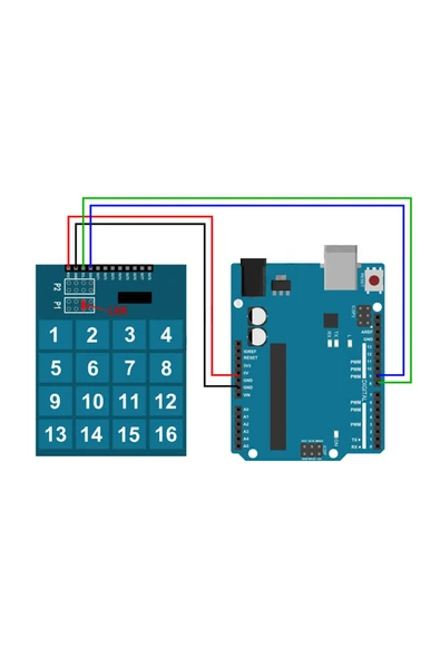 ROBİZ Ttp229 16 Buton Dokunmatik Sensör Modülü Kapasitif Dijital Tuş Algılayıcı Anahtar Keypad - 8