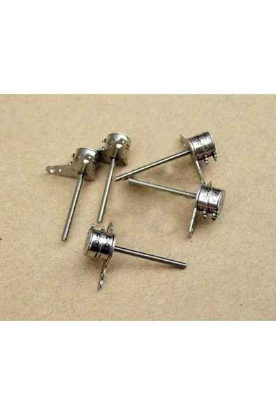 ROBİZ Micro Step Motor Uzun Mil 6x5,5mm 2 Faz Long Shaft (dikkat Çok Küçüktür ) - Resim 2