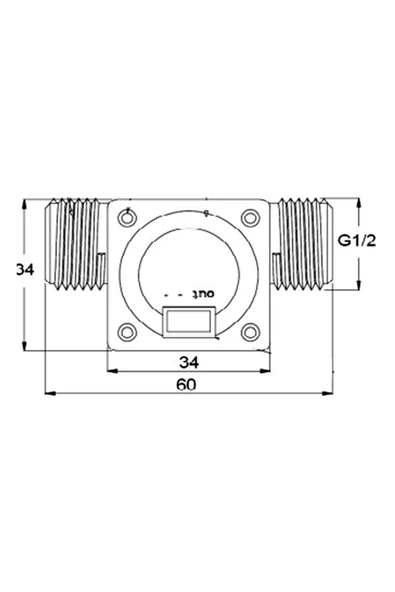 ROBİZ Yf-s201 Su Akış Sensörü Sıvı Akım Sensörü 1-30l/dk 2.0mpa Su Sayacı Akış Ölçer Kalorimetre - Resim 8