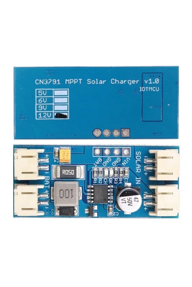 ROBİZ 12v Solar Panel Ile 1s 3.7v Lityum Pil Mppt Şarj Kartı Cn3791 Akü - Resim 4