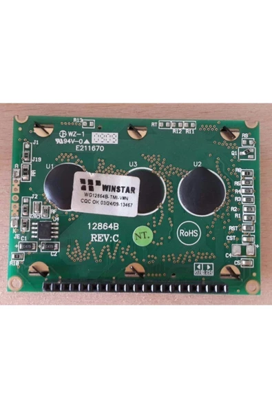 ROBİZ Winstar 2.4 Inch Wg12864b-tmı-v#n Mavi Glcd Modül 5v 128x64 Pixel Grafik Lcd Display Ekran Gösterge - Resim 2