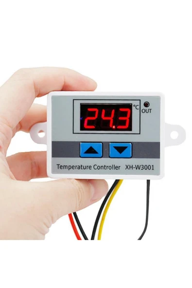 ROBİZ Xh-w3001 Ac 220v Dijital Termostat Kuluçka Pet Akvaryum Isıtıcı Soğutucu Kazan Dondurucu Buzdolabı - Resim 3