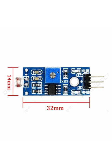 ROBİZ Arduino Ldr Işık Sensör Modülü - Fotosel Işık Sensör - Resim 7