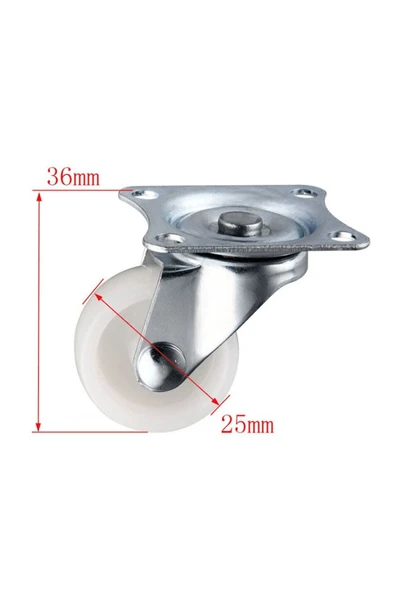 ROBİZ Plastik Sarhoş Teker 10kg Rulmanlı 360 Derece Döner Tekerlek Dıy Araç - Resim 7