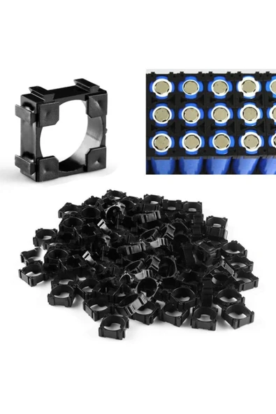 ROBİZ 6 Adet 18650 Pil Tutucu Birleştirici - Spacer Pil Batarya - Resim 5