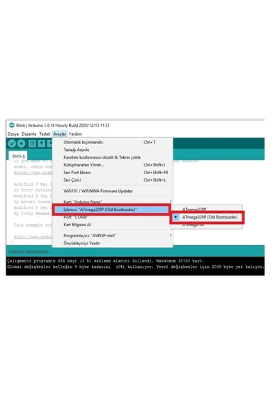 ROBİZ Arduino Nano 3.0 Type C Atmega328 Ch340 Açık Kaynak Kod Yazılım Geliştirme - Resim 5