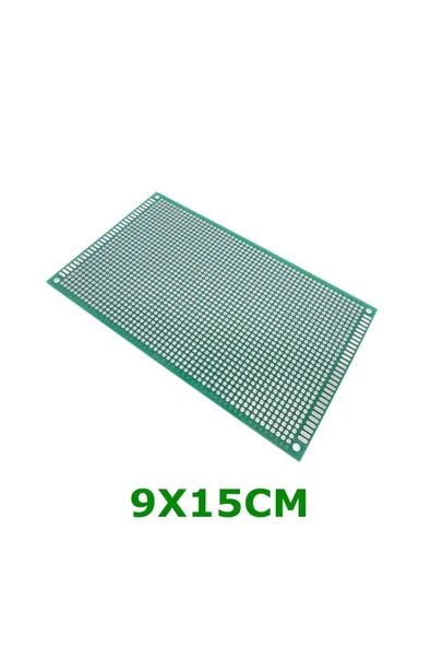 ROBİZ 9x15cm Proto Pcb Pertenaks Prototip Deney Kartı Delikli Plaket - Resim 4