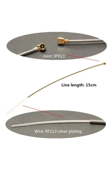 ROBİZ 2.4ghz 15cm Ipex Rf Kablo 50 Ohm 1.5dbi Ipex U.fl 2.4ghz Rf Alıcı Anten Kablosu Wifi Bluetooth Gsm - Resim 4