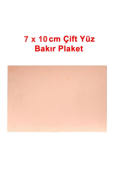 ROBİZ 7x10cm Çift Yüz Bakır Plaket Pcb Elektronik Devre Prototip Deney