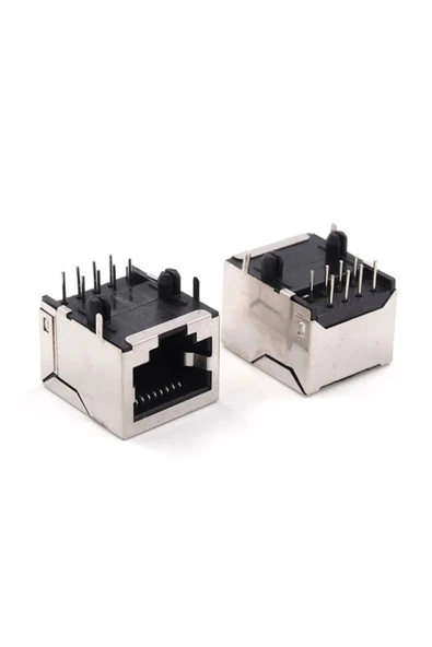 Alkatronik 8p8c Metal Rj45 Soket Ethernet Bağlantı Soketi 8 Pin Pcb Montaj - Resim 5