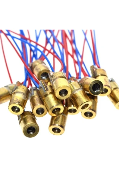 ROBİZ Kablolu Kırmızı Nokta Lazer Modül Metal Kafa 15m Mesafe Diyot - Resim 4