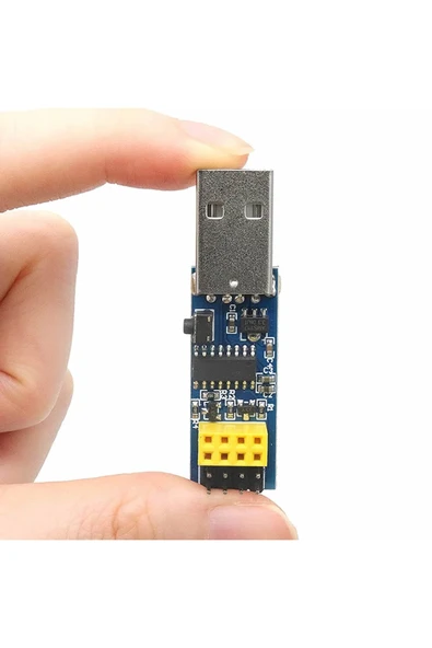 ROBİZ Esp-01 Ch340 Usb Bağlantı Adaptörü Uyumlu Reset Butonlu Esp01 Esp8266 Esp-01s Wifi Modül Ayar - 2