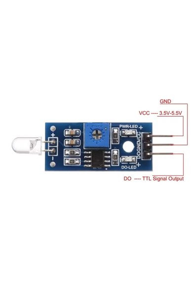 ROBİZ Lm393 Light Sensör Modül Işık Fotosel Işığa Duyarlı Dijital Çıkış - Resim 7