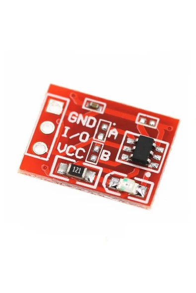 ROBİZ Ttp223b Kırmızı Dokunmatik Sensör Modülü Touch Kapasitif 1 Kanal Buton Dokunma Algılayıcı Sensör - Resim 4