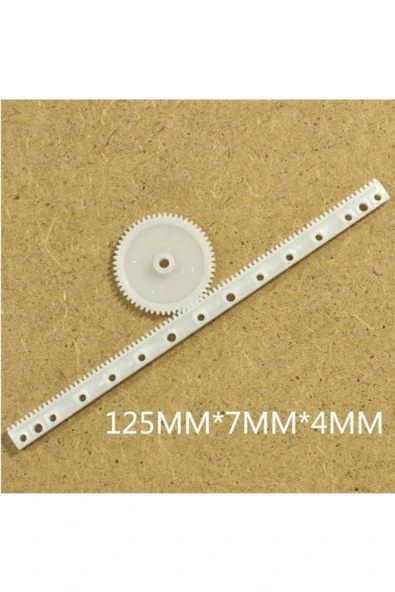 ROBİZ Uzun Plastik Kremayer Dişli Rack Gear Oyuncak Robot Araba 0.5mm - Resim 5