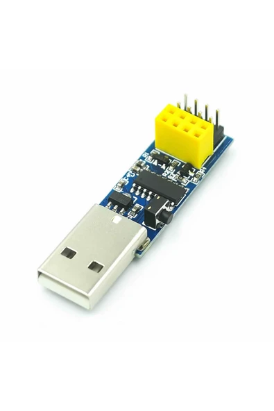 ROBİZ Esp-01 Ch340 Usb Bağlantı Adaptörü Uyumlu Reset Butonlu Esp01 Esp8266 Esp-01s Wifi Modül Ayar - 3