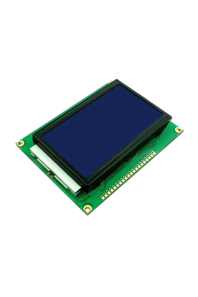 ROBİZ 2.9 Inch 12864b V2.0 Mavi Glcd Modül Spi 5v 128x64 Pixel Grafik Lcd Display Ekran - Resim 3