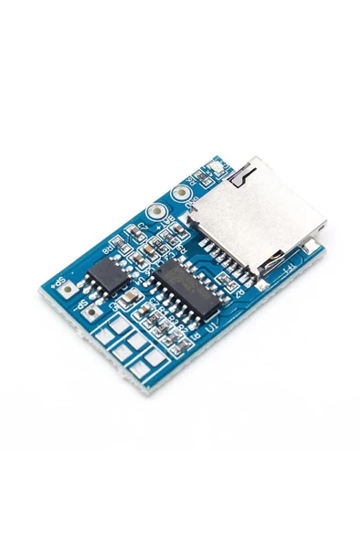 ROBİZ Gpd2846a Mp3 Ses Çalma Modülü Micro Sd Hafıza Kartı 4ohm 2w Amfi 3 Buton Kontrol Ürün - Resim 4