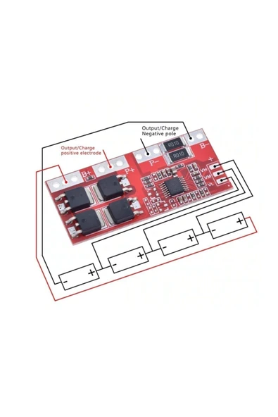 Alkatronik 4s 30a Bms Lityum Li-ion Batarya Koruma Kartı - 18650 Lipo - 3