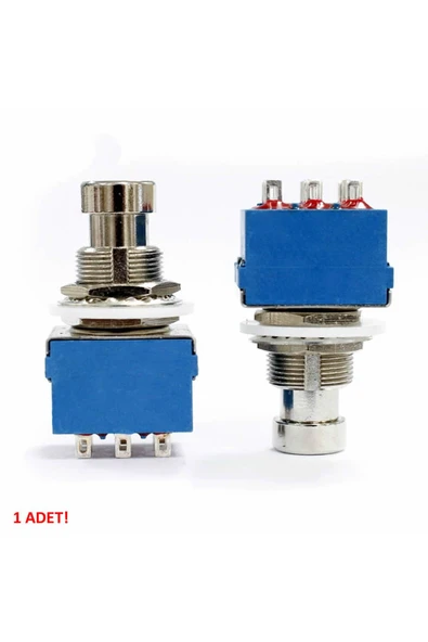 ROBİZ 3pdt On/on/off 3lü Anahtar Ac 250v 3a 9 Pin Switch Anlık Basmalı Buton - 6
