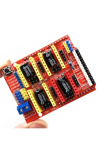 ROBİZ Arduino Cnc Shield A4988 Drv8825 Drv8833 Cnc 3d Yazıcı Step Motor - Resim 7