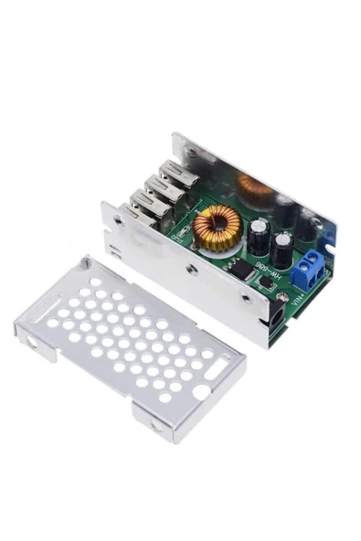 ROBİZ 4 Usb Port 5v 5a Voltaj Düşürücü Mobil Güç Kaynağı Cep Telefonu Tablet Powerbank 36v Step Down - Resim 5