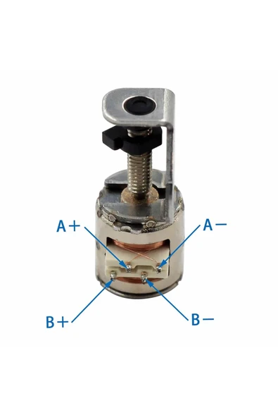 ROBİZ Micro Step Motor Slider Mini Micro Iki Fazlı Dört Telli Minyatür Kayar Vidalı Step Motor - 6