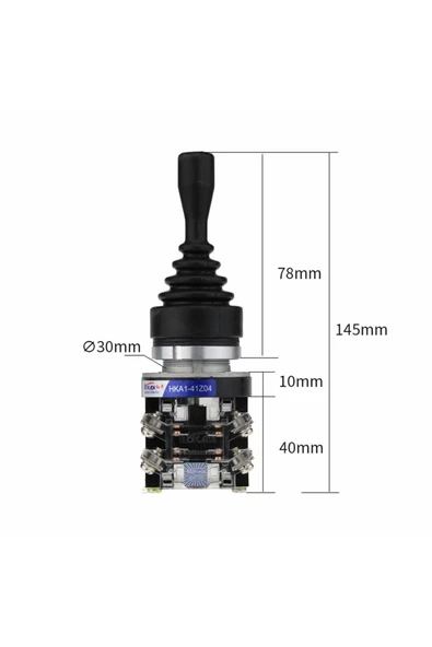 ROBİZ Hka1-41z04 Joystick 4 Yön No Kumanda Kolu Momentary Anlık 10a 250v Monolever Anahtar