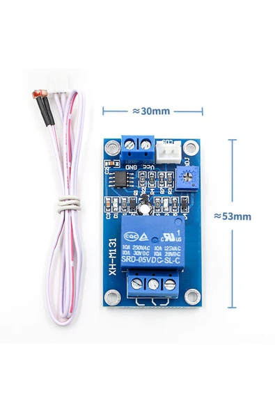 ROBİZ XH-M131 Ldr Işık Kontollü Röle 12V Gündüz Gece Algılayıcı Röle ürün görseli