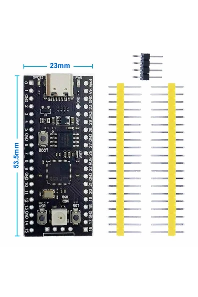 ROBİZ Raspberry Pi Pico Rp2040 16mb Modül Type C Dual Core 264kb Arm Cortex-m0+ Micro Kontrolör