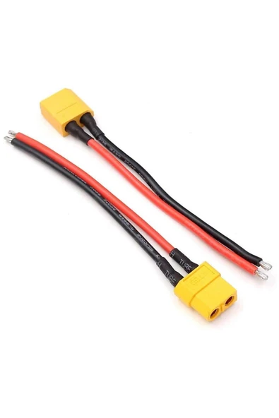 ROBİZ Xt60 Soketli Kablo Çifti - Erkek Dişi 10cm 100mm Lipo Pil Batarya - Resim 5