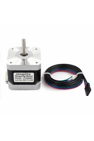 ROBİZ 17hs4401 Nema 17 Step Motor 0.42n.m D Mil 2 Faz 1.5a 1.8 Derece 200 Adım 3d Yazıcı Printer - 5