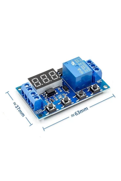 ROBİZ Zamanlayıcı Timer Röle Modül Gecikmeli Başlangıç 3 Hane 7 Segment ürün görseli