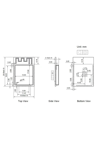 Espressif Esp32-wroom-32e Wifi Ve Bluetooth Modül Pcb Anten 4mb Flash 32bit - Resim 8