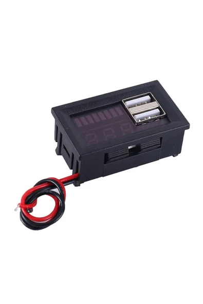 OEM Usb Soketli Voltmetreli Akü Kapasite Göstergesi 12v Pil Uyumlu - 4