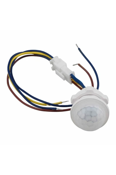 Alkatronik 220v Pır Hareket Sensörü 25cm Kablolu Led Lamba Tavan Işık Merdiven Otomatik Armatür Projektör - Resim 2