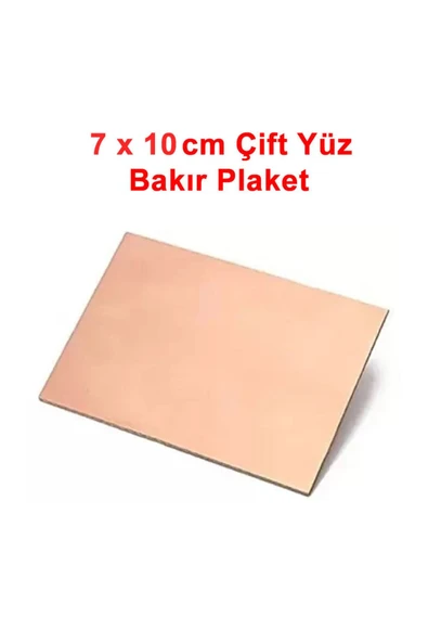 ROBİZ 7x10cm Çift Yüz Bakır Plaket Pcb Elektronik Devre Prototip Deney - Resim 2