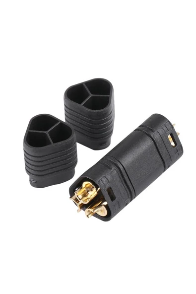 ROBİZ Mt60 3 Pin Dişi Erkek Konnektör Soket Çift Amass 3.5mm 12awg Rc Esc Motor Drone Lityum Lip - Resim 2