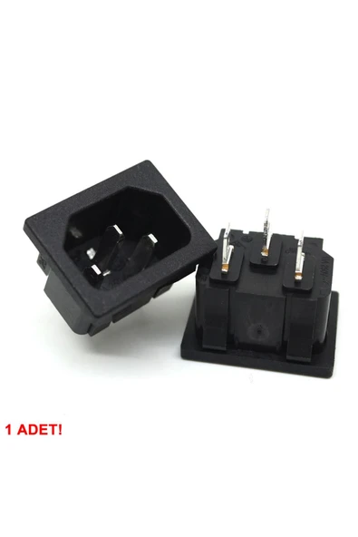 ROBİZ 220v 15a Ac Erkek Power Giriş Soketi C14 3 Pin Panel Montaj Tip Güç Kablo Bağlantı Konnektörü - Resim 7