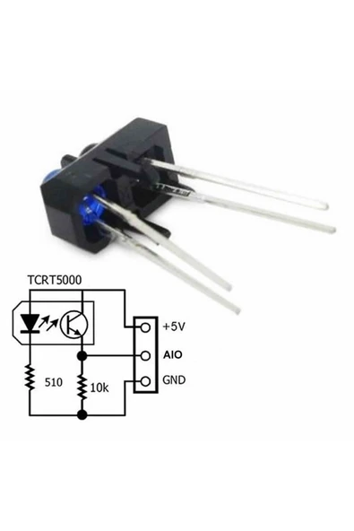 ROBİZ Tcrt5000 Ir Kızılötesi Engel Algılama Sensörü Infrared Yakınlık Mesafe Yansıma Optik Sensör Sumo - Resim 3