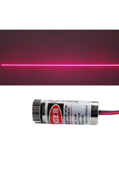 ROBİZ Çizgi Lazer Modül Kırmızı 650nm 3-5v 5mw 650nm Pointer Lens Ile Odak Ayarlı 12mm Çap - Resim 5